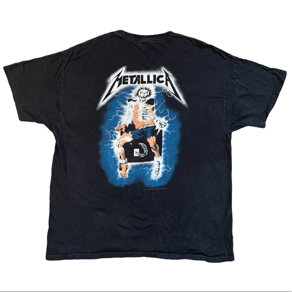2007 vintage Y2K Metallica ride the lightning band tee